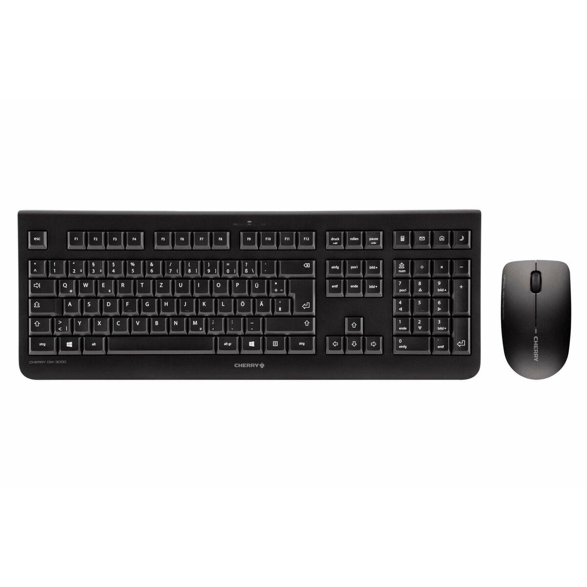 Teclado y Ratón Cherry DW3000 Qwertz Alemán Negro